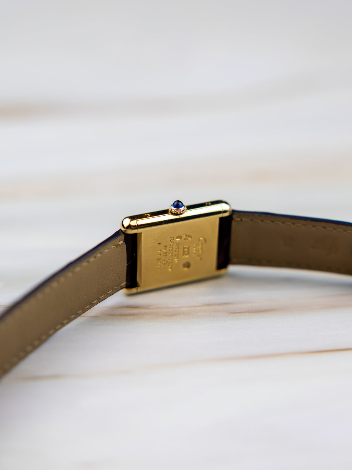 Cartier Tank Vermeil GM – Vintage Unisex Watch Trinity Dial 1980s | Manual Wind