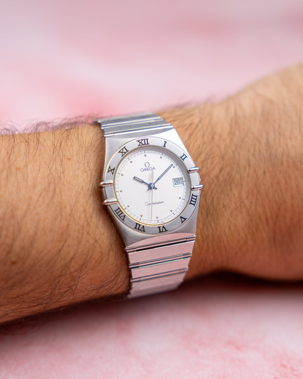Omega Constellation Manhattan Ref.396.1070 | White Dial | Integrated Bracelet | 1987
