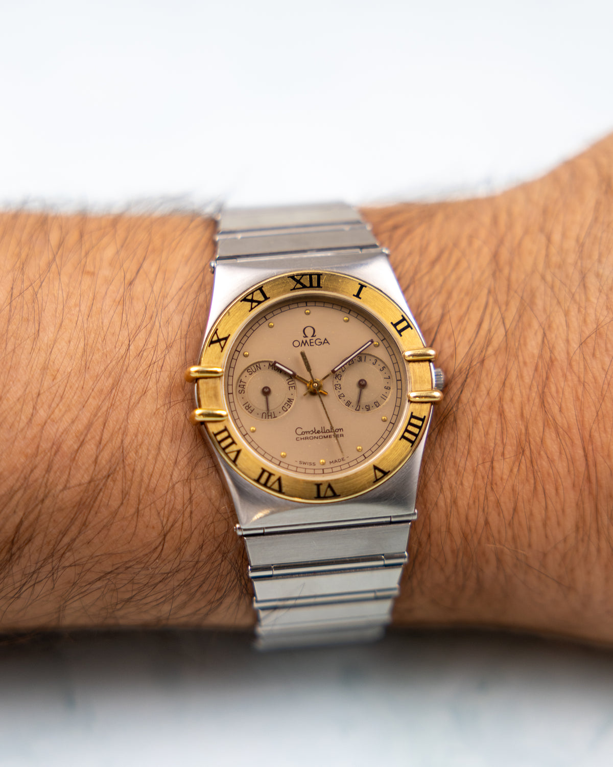 Omega Constellation Manhattan Ref.398.0869 | Two-Tone Steel Gold | 1987 | Day Date Chronometer