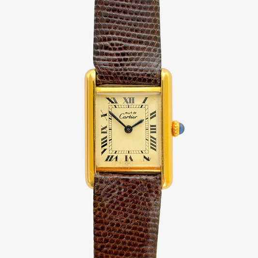 Cartier Tank Must de Vermeil - Lemon Roman Dial