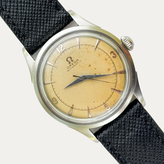 Omega 2635-5 Honeycomb Dial - Rare 1950s Automatic