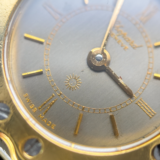 Chopard St. Moritz Ref.8067 – Vintage Ladies Watch Grey Dial Steel & 18k Gold Two-Tone