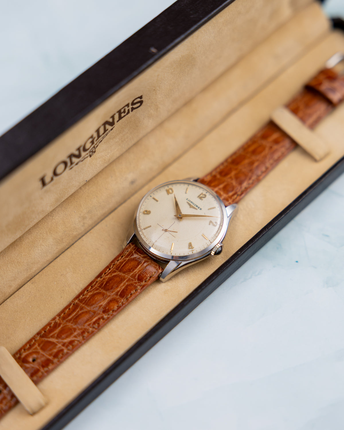 Longines Ref.7033-1 Vintage 1950 | Cream Waffle Dial | Manual Wind | Original Box