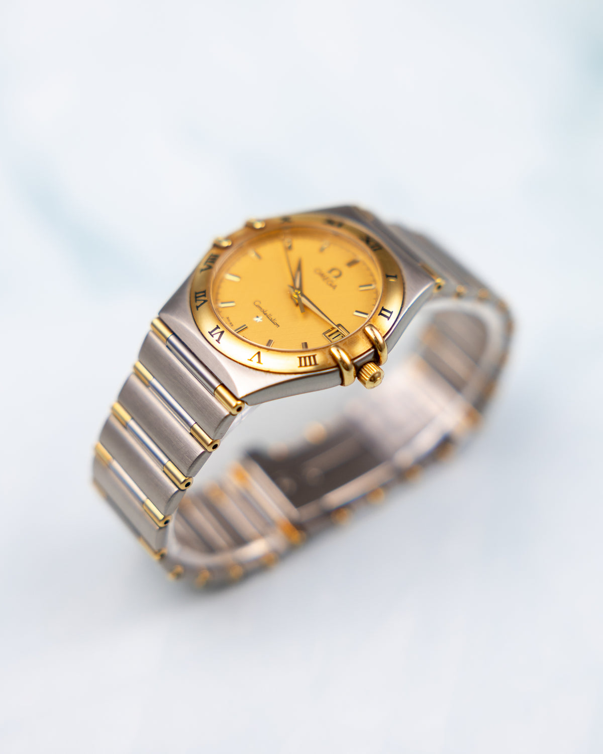 Omega Constellation Ref.1312.10.00 | Champagne Gold Bezel | 2002 | Quartz Full Set