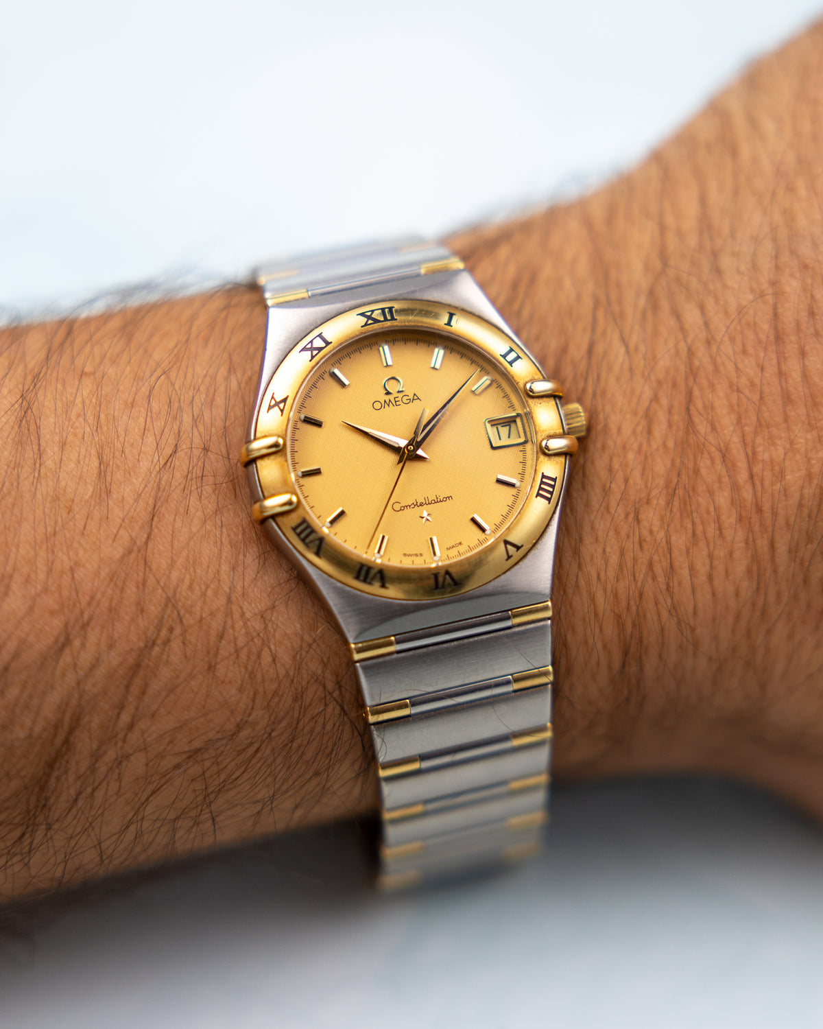 Omega Constellation Ref.1312.10.00 | Champagne Gold Bezel | 2002 | Quartz Full Set