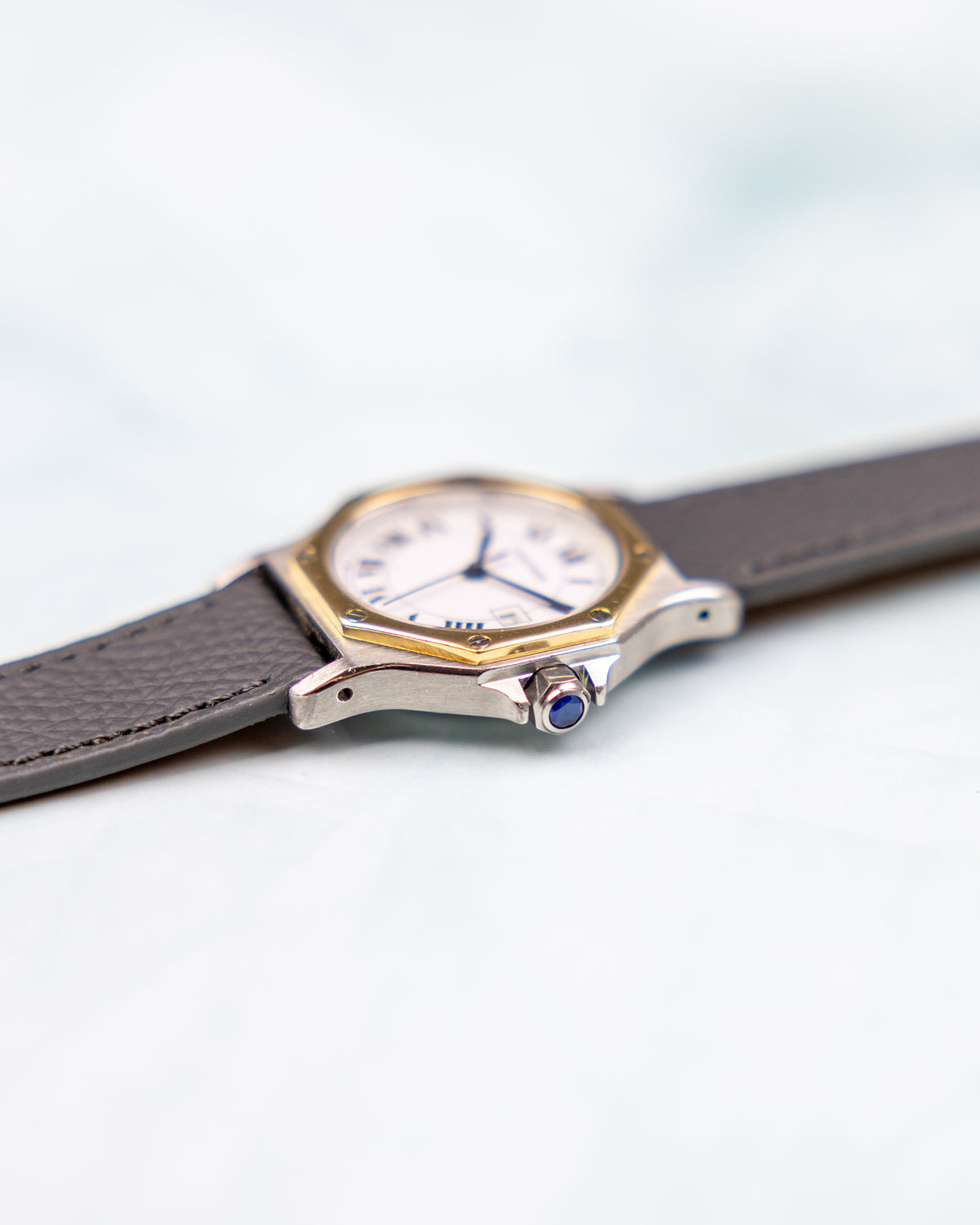 Cartier Santos Octagon Ref.2966 | Steel Gold Bezel | 1980 | Automatic