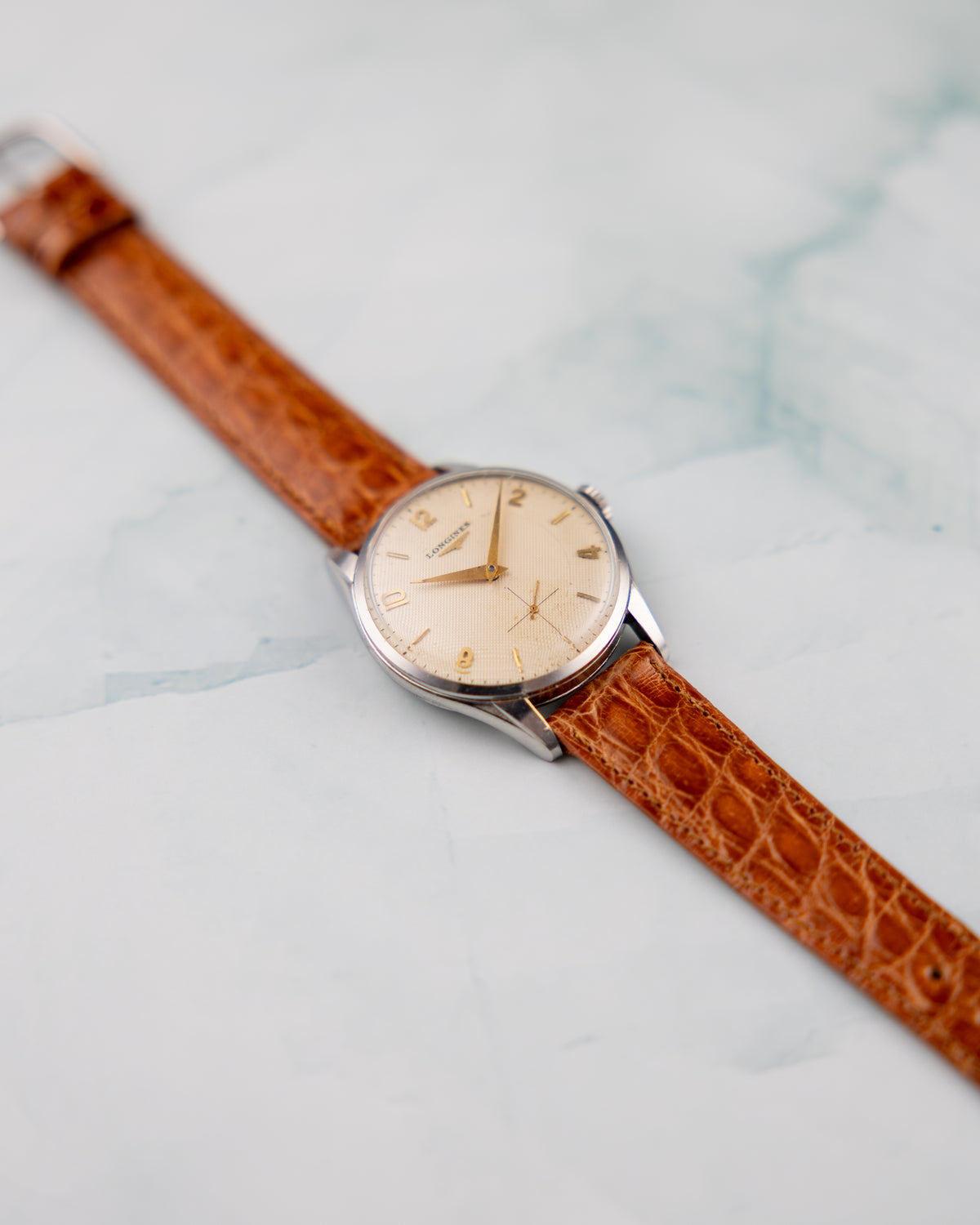 Longines Ref.7033-1 Vintage 1950 | Cream Waffle Dial | Manual Wind | Original Box