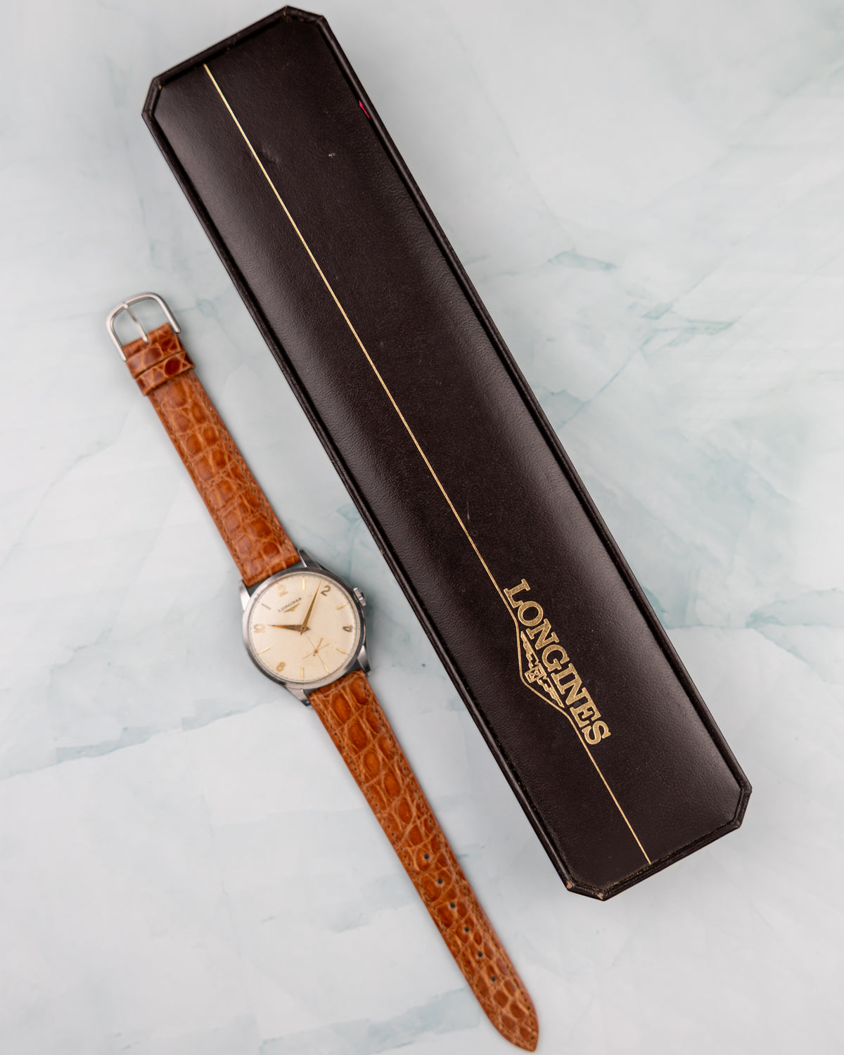 Longines Ref.7033-1 Vintage 1950 | Cream Waffle Dial | Manual Wind | Original Box
