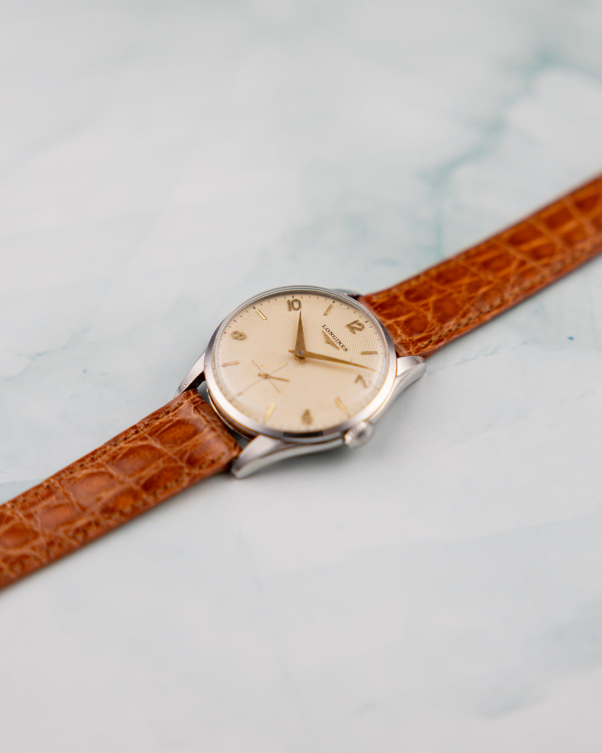 Longines Ref.7033-1 Vintage 1950 | Cream Waffle Dial | Manual Wind | Original Box