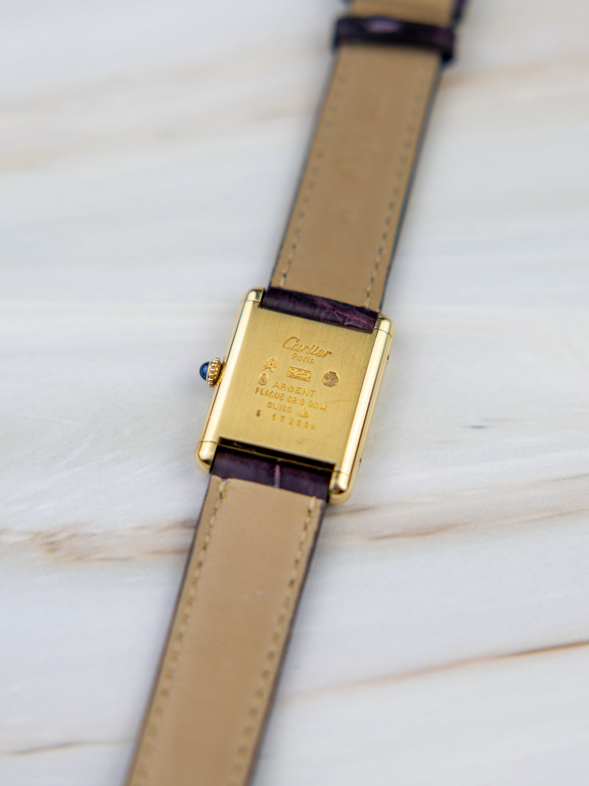 Cartier Tank Vermeil GM – Vintage Unisex Watch Trinity Dial 1980s | Manual Wind