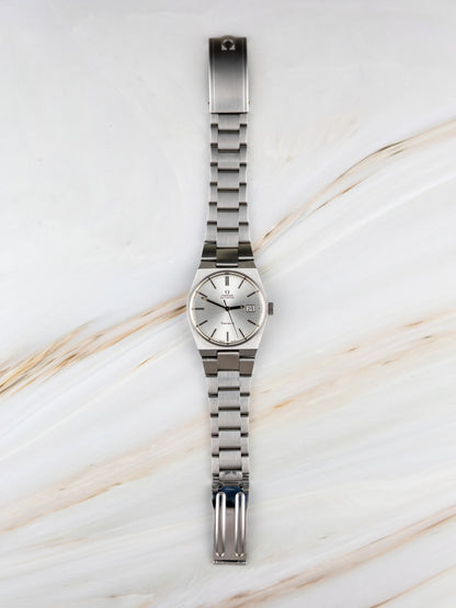 Omega Genève Ref. 166.099 – Vintage Men's Watch Silver-Grey Sunburst Dial 1970s | Automatic