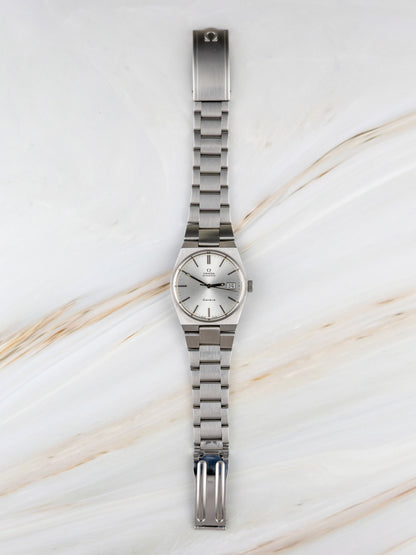 Omega Genève Ref. 166.099 – Vintage Men's Watch Silver-Grey Sunburst Dial 1970s | Automatic