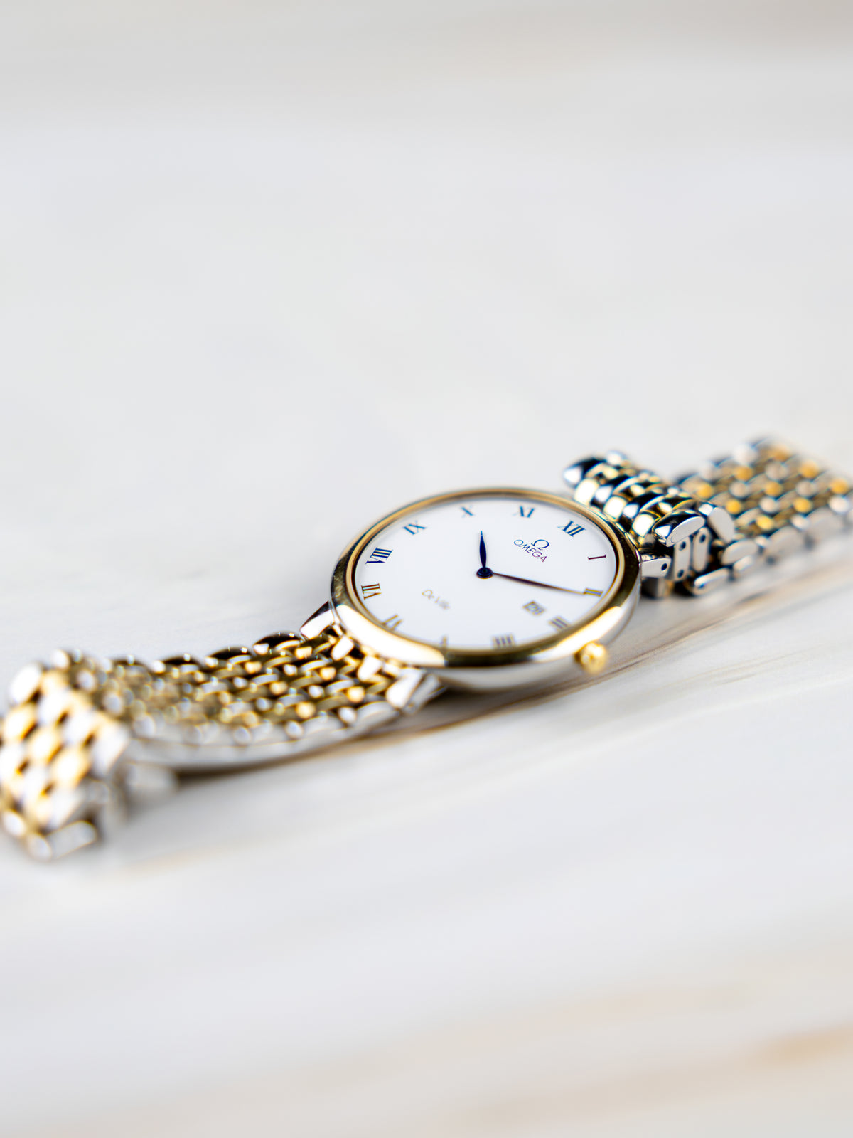 Omega De Ville Ref.396.2379 – Vintage Men's Watch White Dial 1991 | Cal. 1379 Quartz Two-Tone