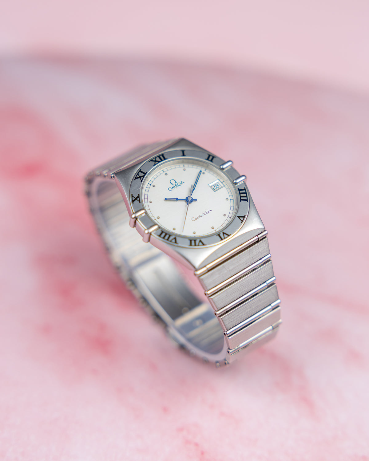 Omega Constellation Manhattan Ref.396.1070 | White Dial | Integrated Bracelet | 1987
