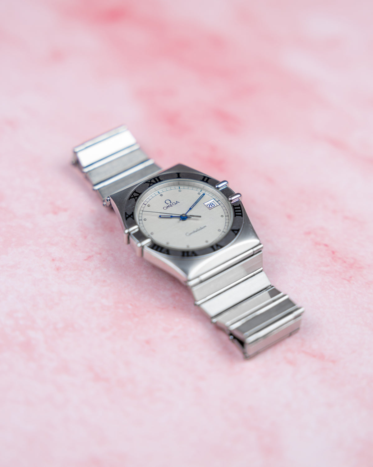 Omega Constellation Manhattan Ref.396.1070 | White Dial | Integrated Bracelet | 1987