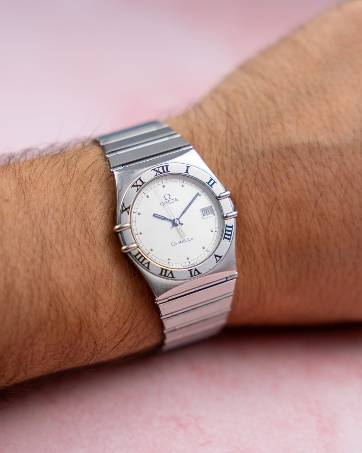 Omega Constellation Manhattan Ref.396.1070 | White Dial | Integrated Bracelet | 1987