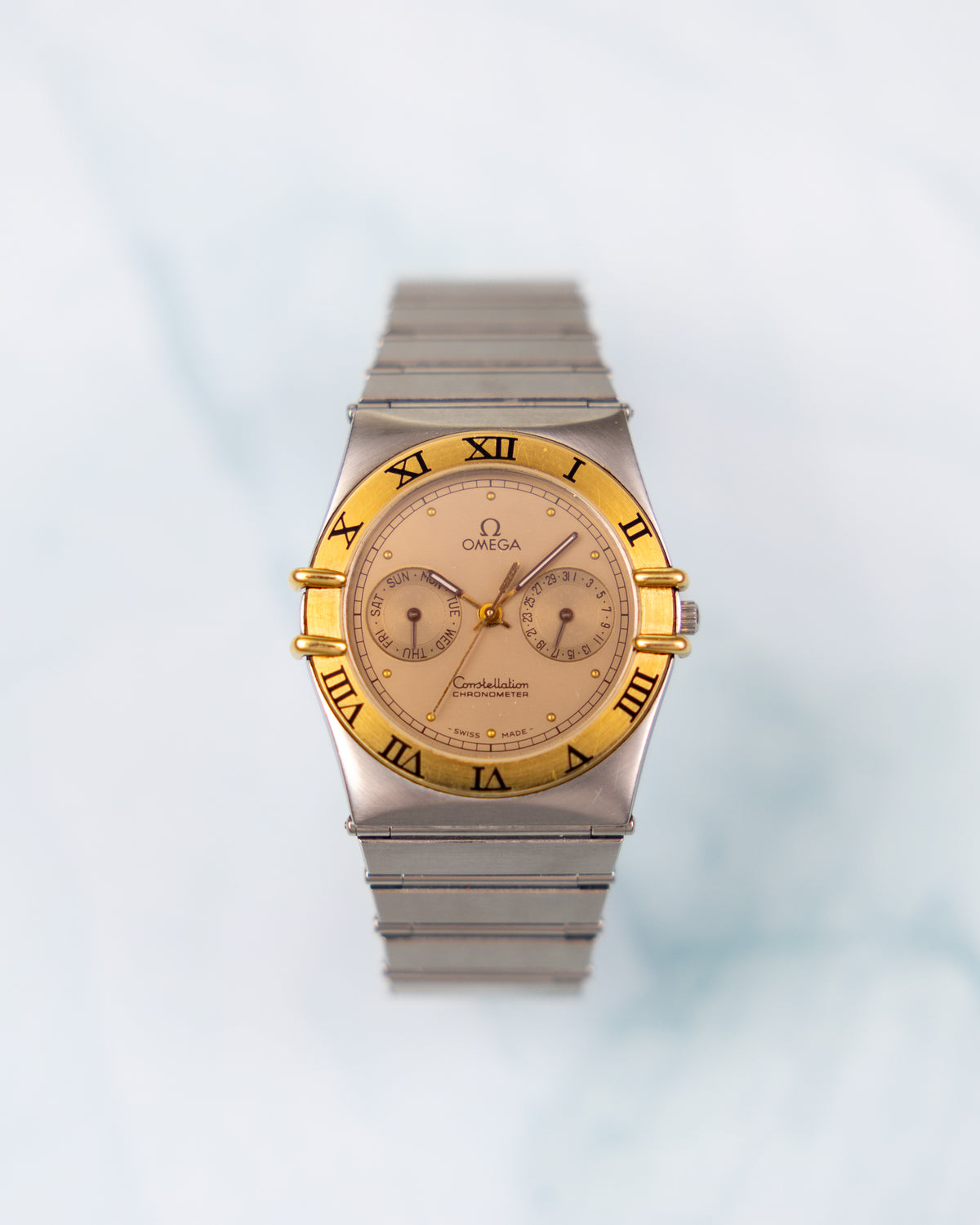 Omega Constellation Manhattan Ref.398.0869 | Two-Tone Steel Gold | 1987 | Day Date Chronometer