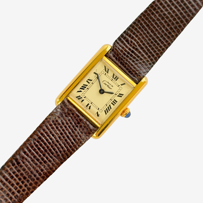 Cartier Tank Must de Vermeil - Lemon Roman Dial