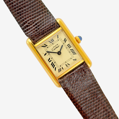 Cartier Tank Must de Vermeil - Lemon Roman Dial