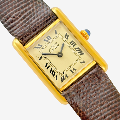 Cartier Tank Must de Vermeil - Lemon Roman Dial