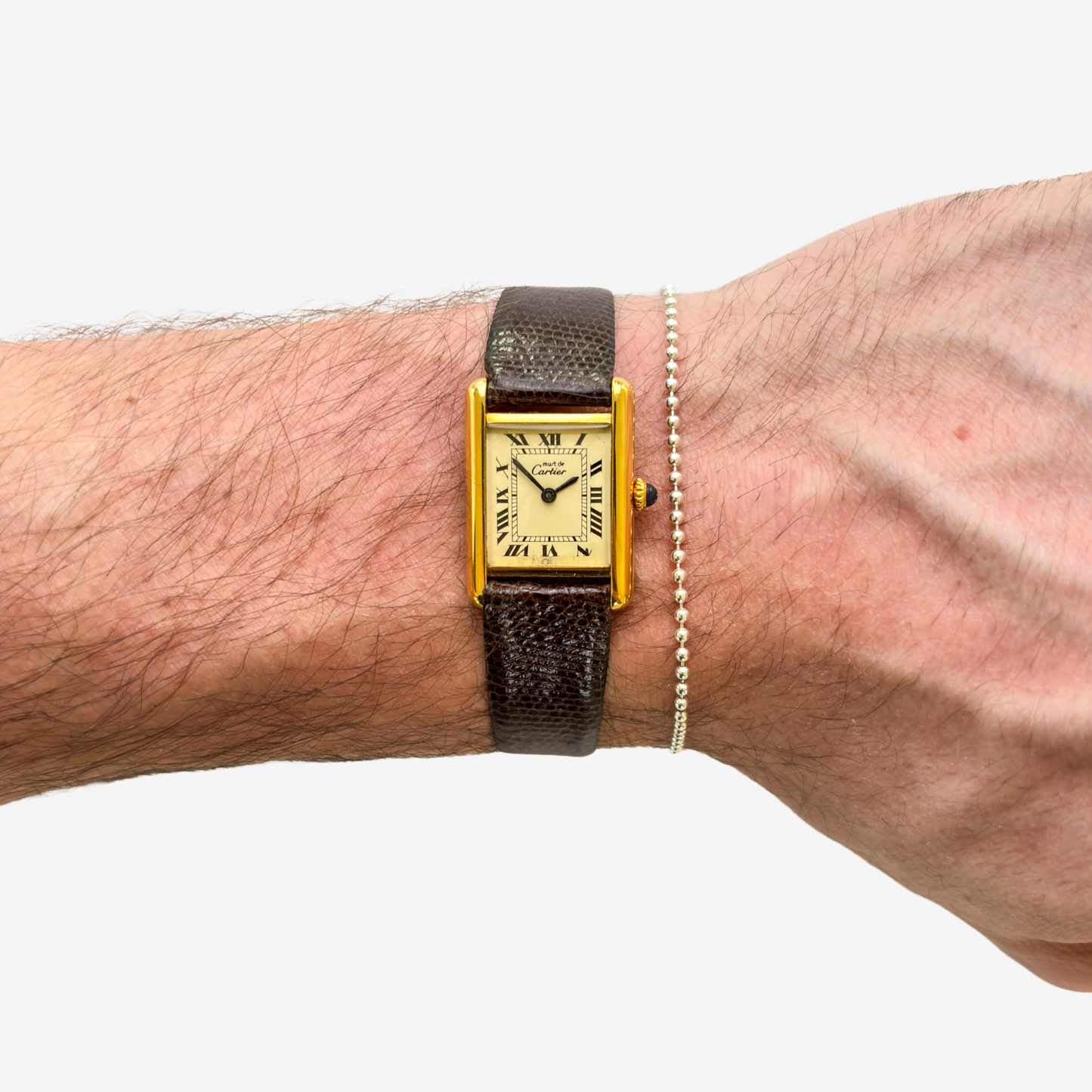 Cartier Tank Must de Vermeil - Lemon Roman Dial