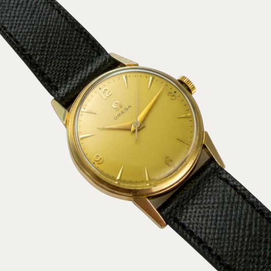 Omega Ref.2902-1 – Vintage Men's Dress Watch Gold Plated Champagne Dial 1957 | Arabic Numerals