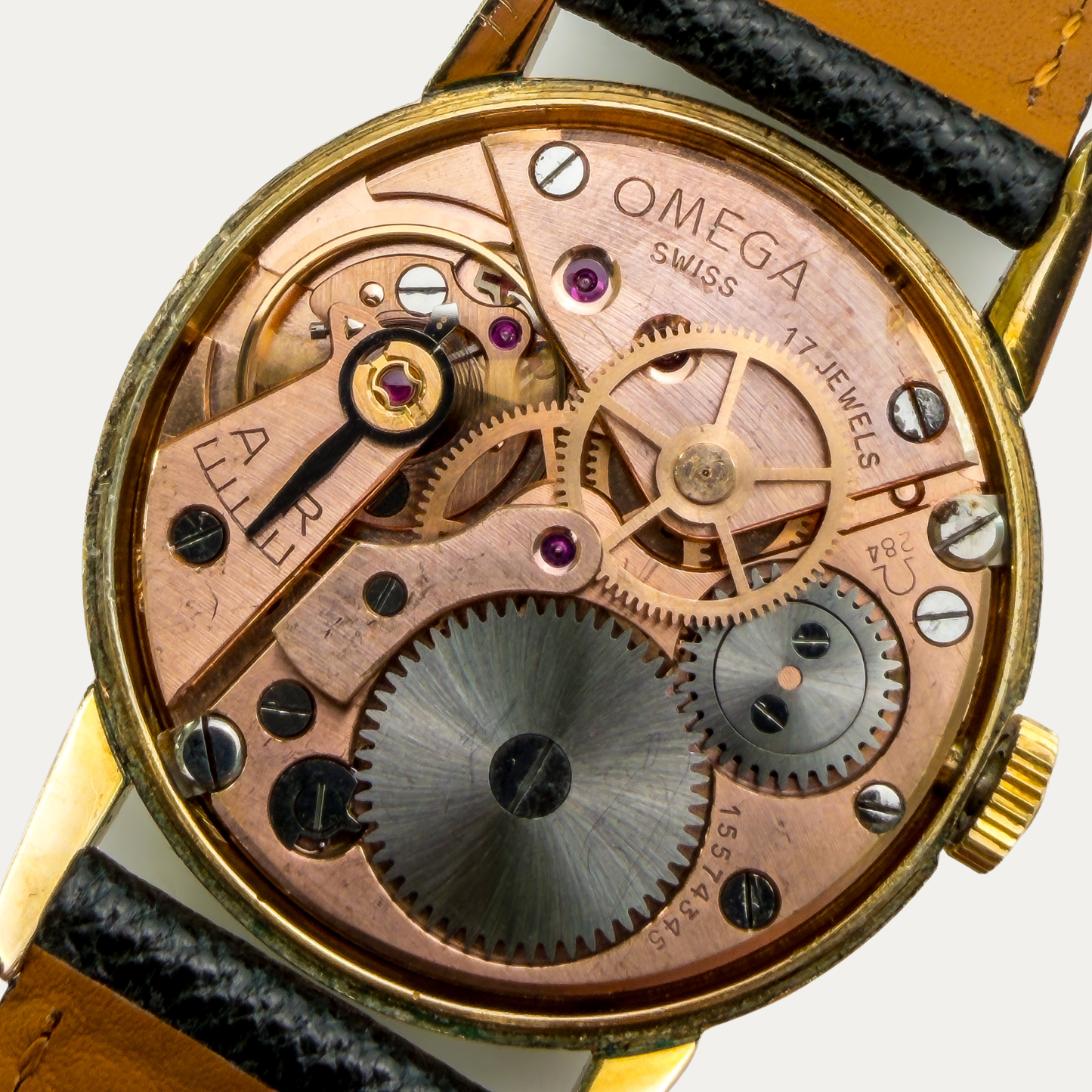 Omega Ref.2902-1 – Vintage Men's Dress Watch Gold Plated Champagne Dial 1957 | Arabic Numerals
