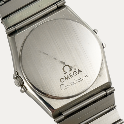 Omega Constellation Ref.396.1080 Vintage Men's Quartz Watch 1990 | Tropical Champagne Dial