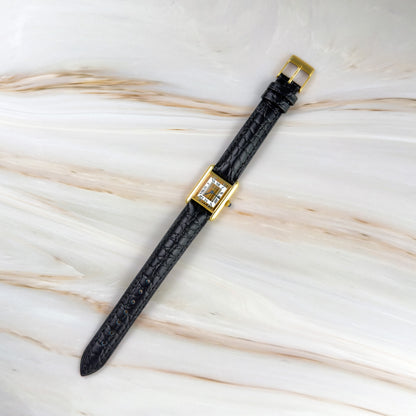 Cartier Tank Vermeil – Vintage Unisex Watch Trinity Dial 1990s | Roman Numerals