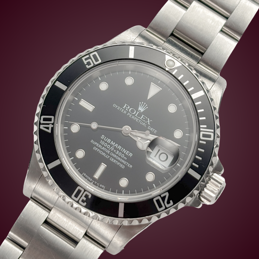 Rolex Submariner Date Ref.16610 – Pre-Owned Men's Dive Watch Stainless Steel 1995