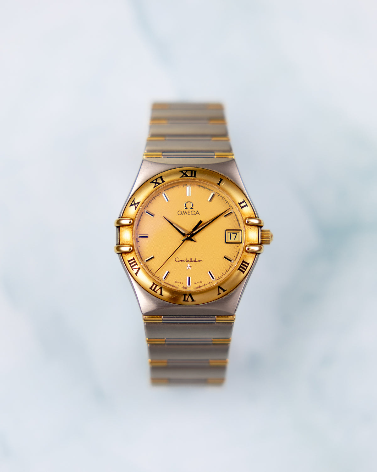 Omega Constellation Ref.1312.10.00 | Champagne Gold Bezel | 2002 | Quartz Full Set
