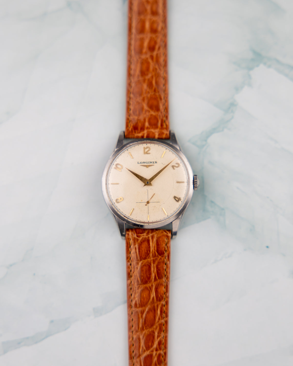 Longines Ref.7033-1 Vintage 1950 | Cream Waffle Dial | Manual Wind | Original Box