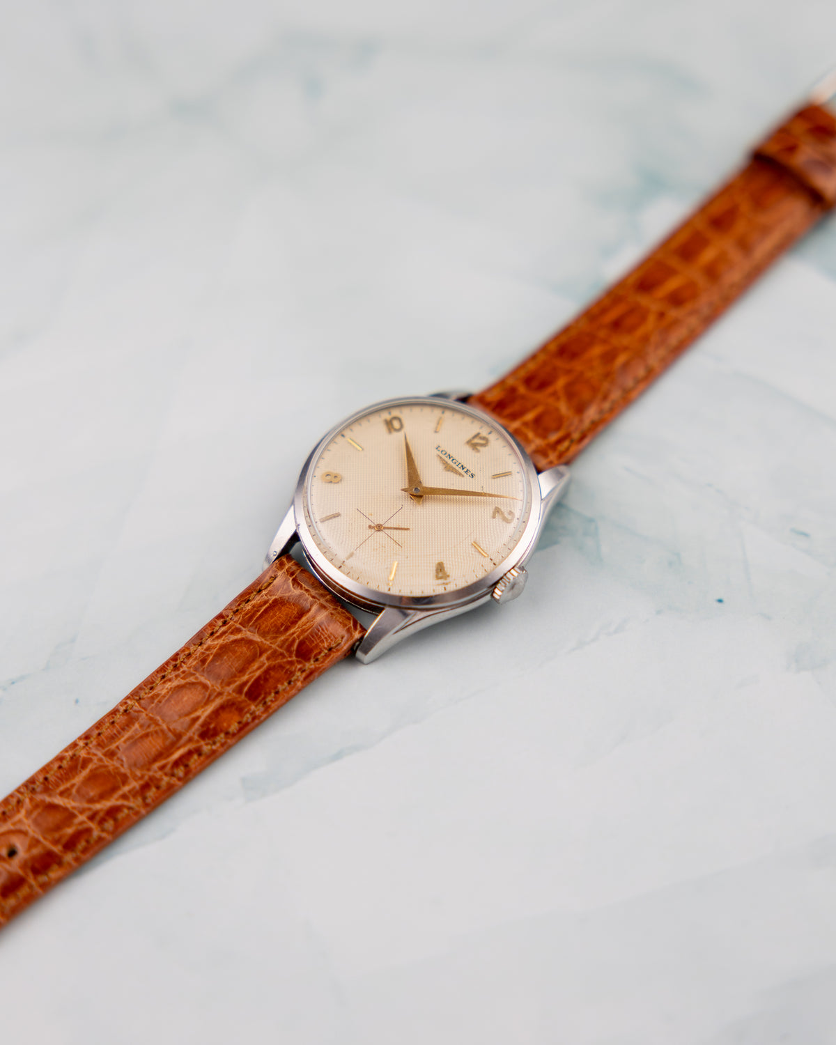 Longines Ref.7033-1 Vintage 1950 | Cream Waffle Dial | Manual Wind | Original Box