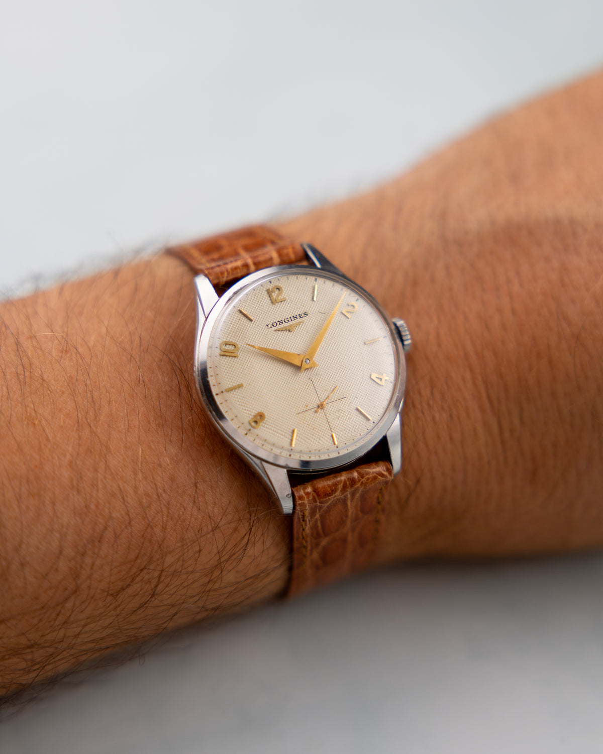 Longines Ref.7033-1 Vintage 1950 | Cream Waffle Dial | Manual Wind | Original Box