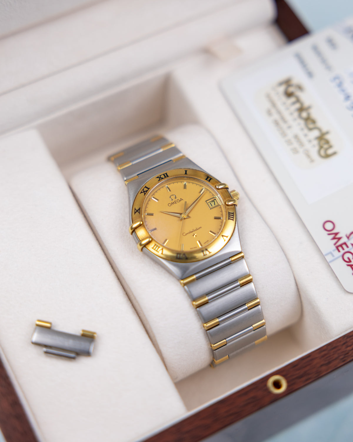 Omega Constellation Ref.1312.10.00 | Champagne Gold Bezel | 2002 | Quartz Full Set